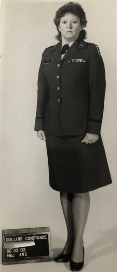 LTC Collins-Davis in uniform, 1986.