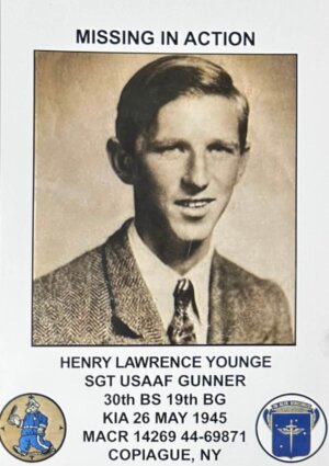 Commemorative card showing his name, rank, unit, date that he was killed.